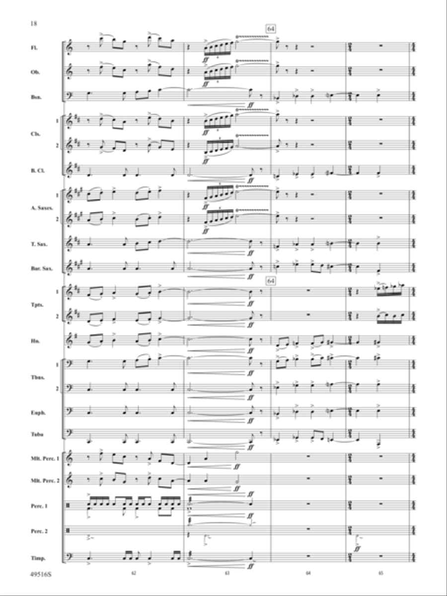On This Day Earth Shall Ring Concert Band scores gallery preview page 19