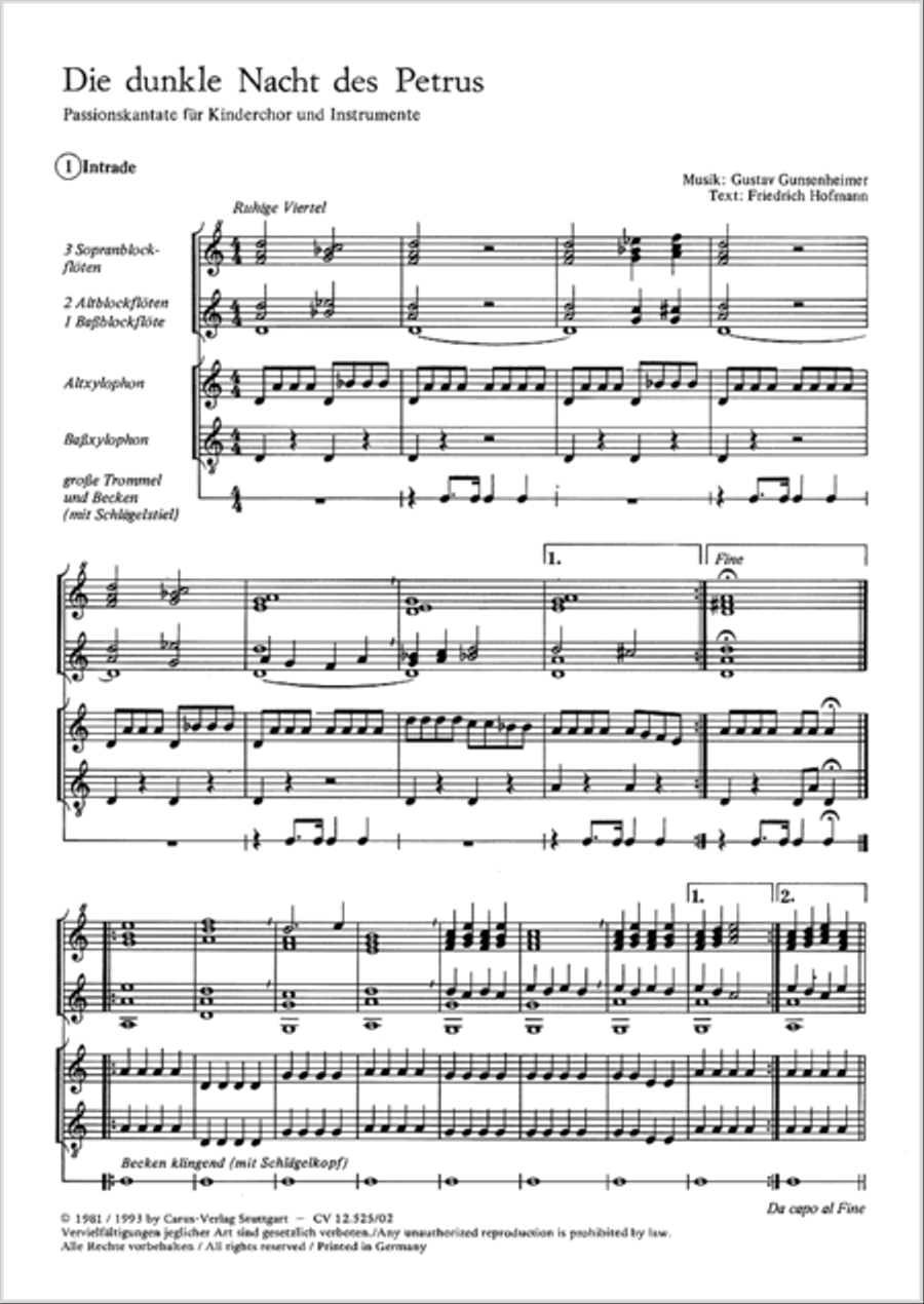 Die dunkle Nacht des Petrus 2-Part scores gallery preview page 2