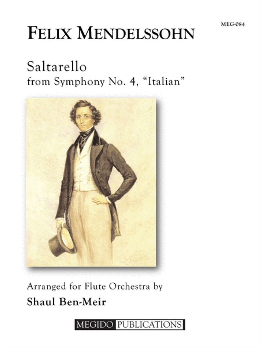 Saltarello from Symphony No. 4 for Flute Orchestra Flute Choir scores gallery preview page 1