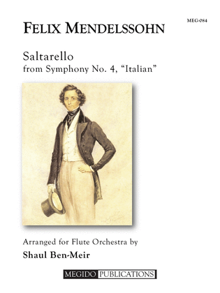 Saltarello from Symphony No. 4 for Flute Orchestra
