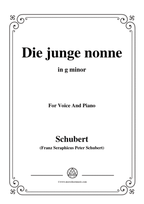 Schubert-Die junge nonne in g minor,for voice and piano