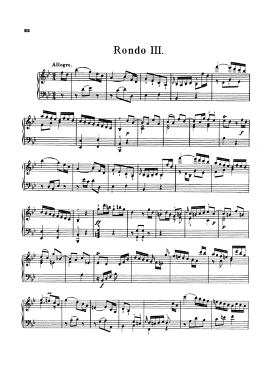 Bach: Sonatas, Fantasias & Rondos (Volume II) Piano Solo scores gallery preview page 1