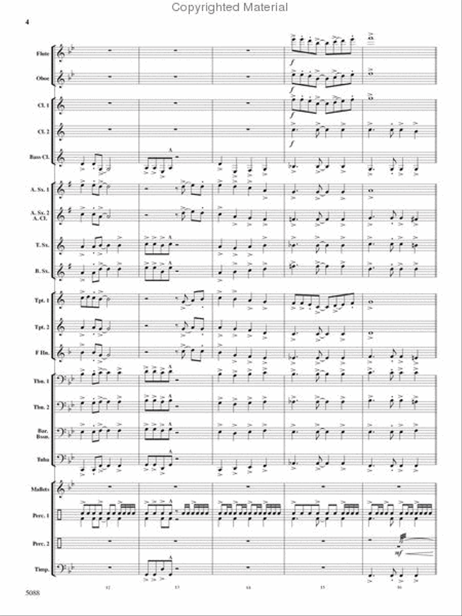 Stone Mountain Fantasy Stone Mountain Fantasy Concert Band scores gallery preview page 4