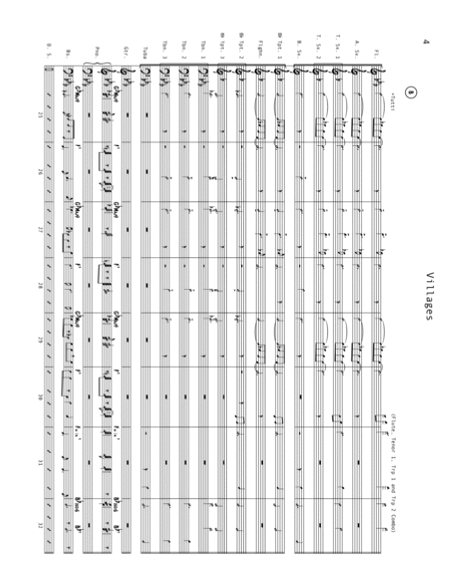 Villages, BMI Work #25869956 - (Jazz Ensemble Score and Parts Bundle) Jazz Ensemble scores gallery preview page 6