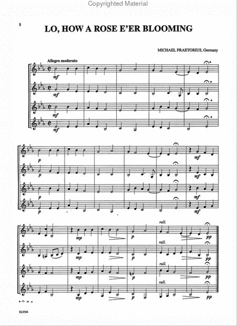 Christmas Quartets for All (Holiday Songs from Around the World) Small Ensemble scores gallery preview page 3