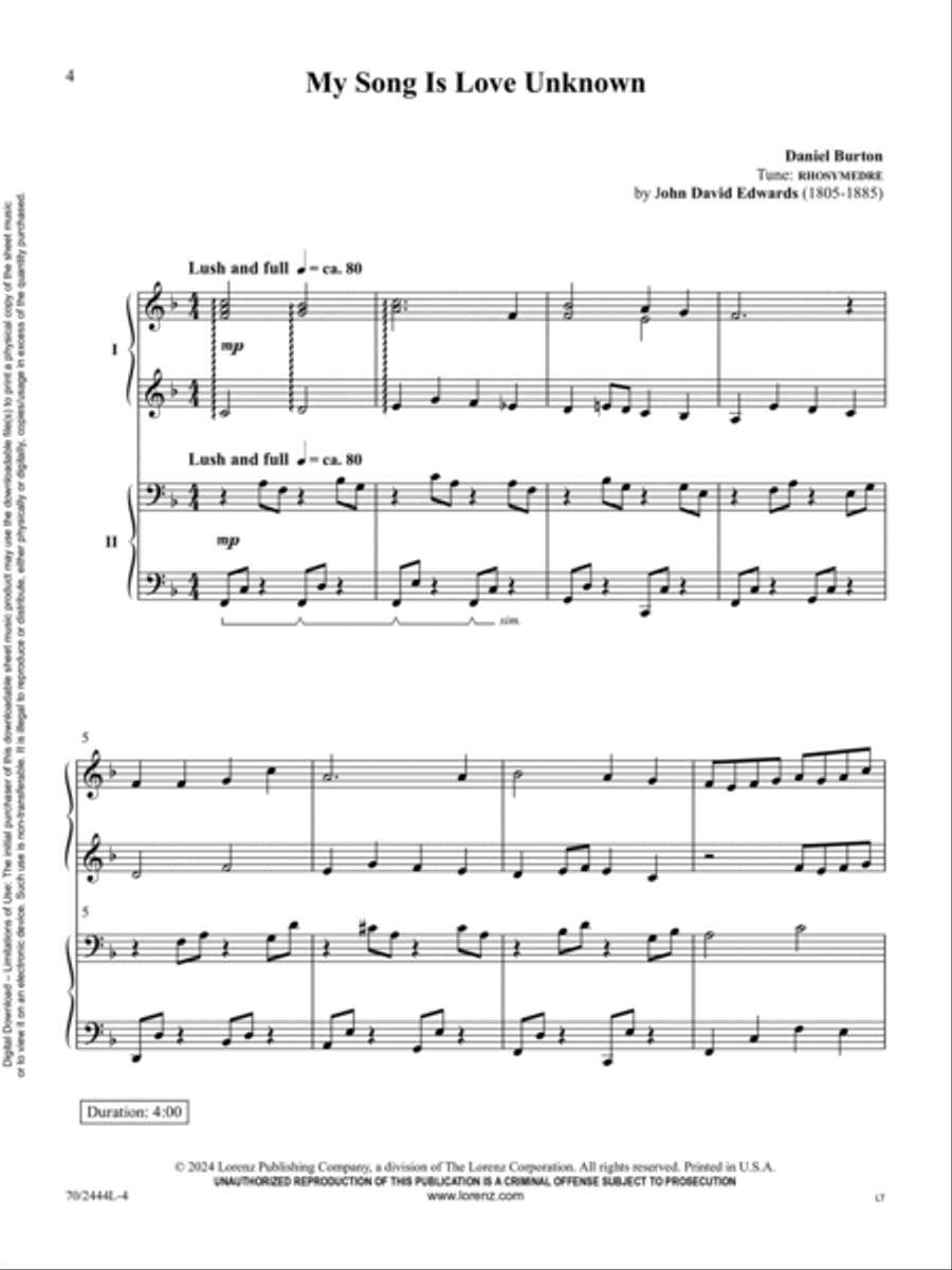 My Song is Love Unknown My Song is Love Unknown Piano Accompaniment scores gallery preview page 4