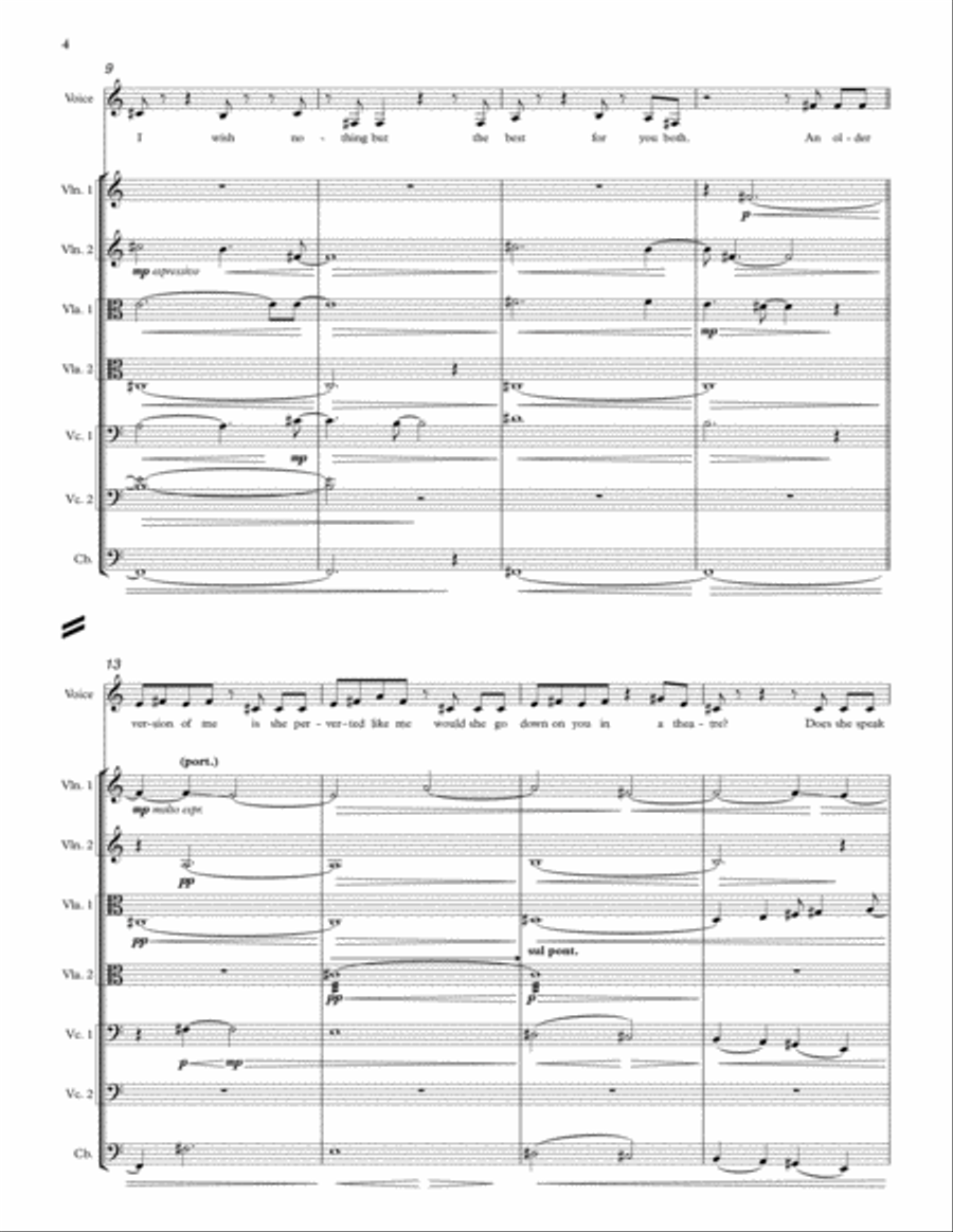You Oughta Know (from the Netflix series Bridgerton) - Conductor Score (Full Score) String Quartet scores gallery preview page 2
