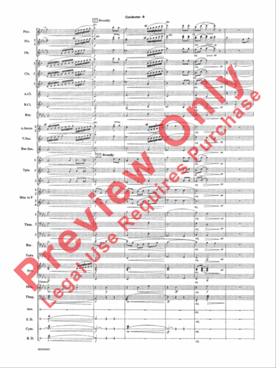 Precious Lord, Take My Hand Concert Band scores gallery preview page 9