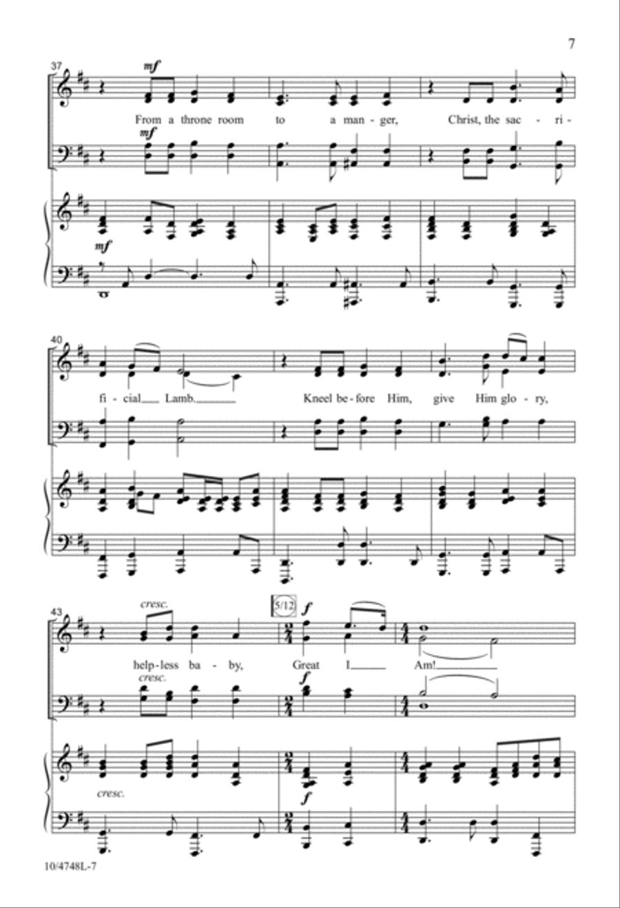 Sing Again the Christmas Story 4-Part scores gallery preview page 7