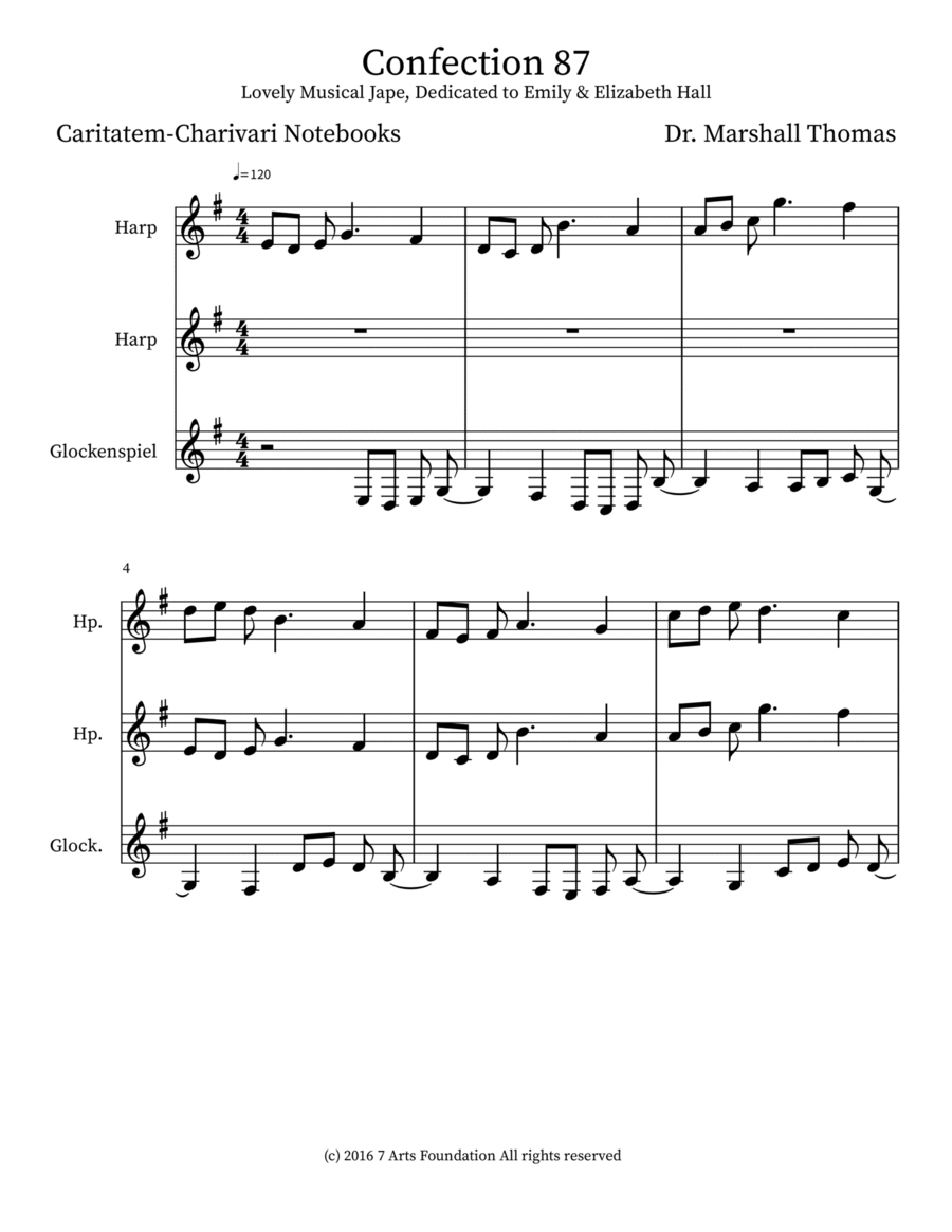 Confection 87 Percussion scores gallery preview page 1