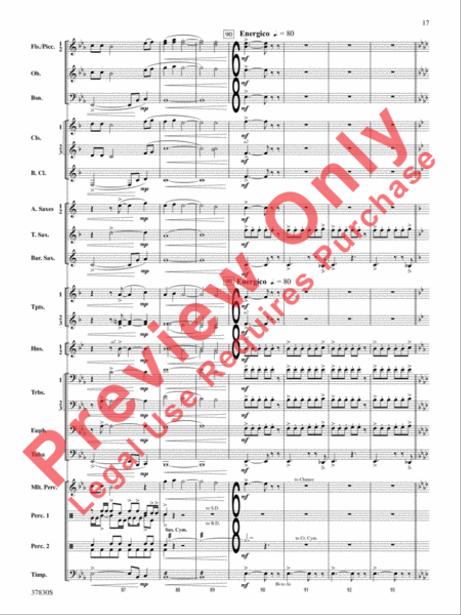 Yuletide Tapestry Concert Band scores gallery preview page 18