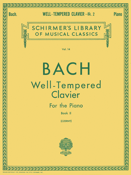 Johann Sebastian Bach: Well Tempered Clavier - Book 2