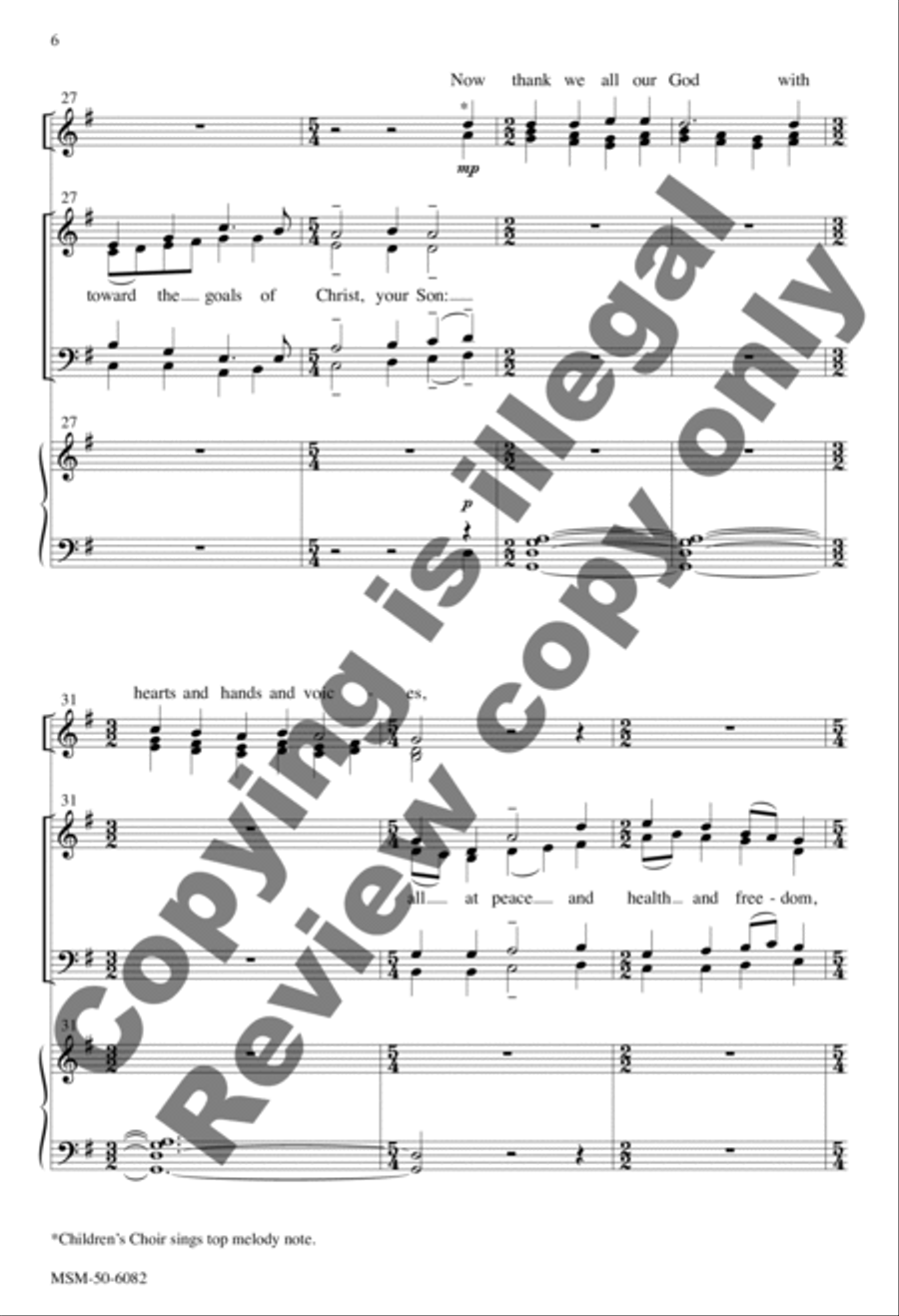 God, Whose Giving Knows No Ending 4-Part scores gallery preview page 6