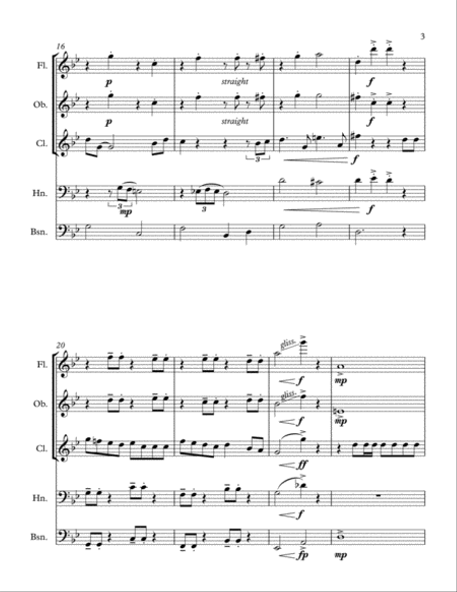 You're A Mean One, Mr. Grinch Woodwind Quintet scores gallery preview page 3