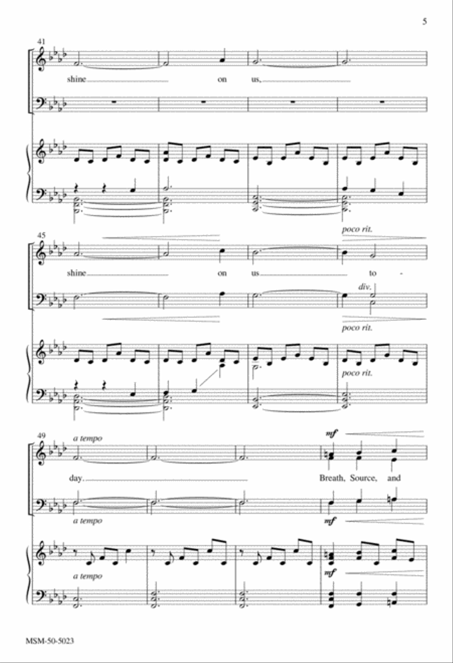 Come, Dove of Heaven Come, Dove of Heaven 4-Part scores gallery preview page 5