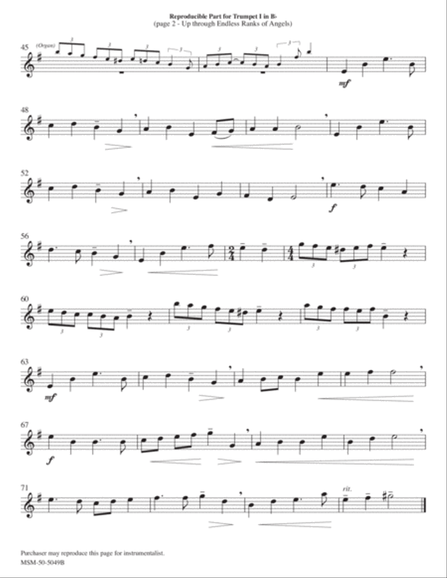 Up Through Endless Ranks of Angels Choir scores gallery preview page 4