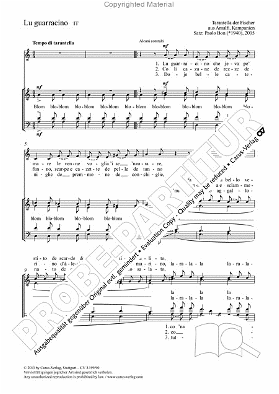 Lu guarracino 4-Part scores gallery preview page 2
