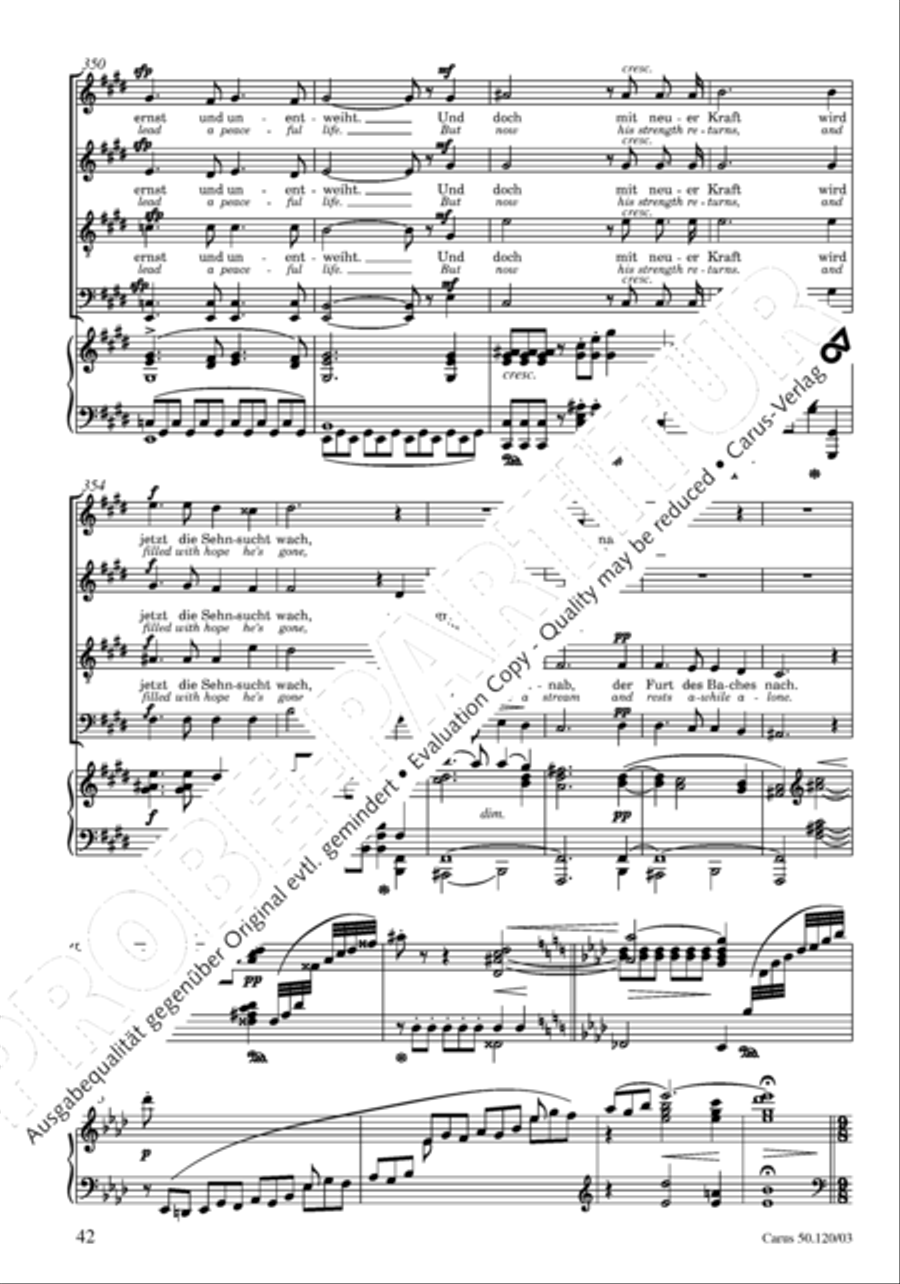 Christoforus + Das Tochterlein des Jairus (Gesamtausgabe, Bd. 9) 4-Part scores gallery preview page 43