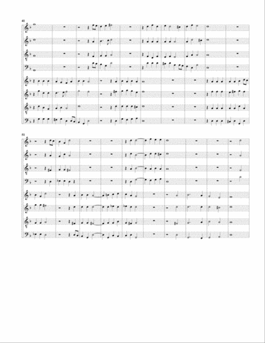 La Negrona a8 (Canzoni da suonare,1616, no.18) (arrangement for 8 recorders) Recorder scores gallery preview page 3