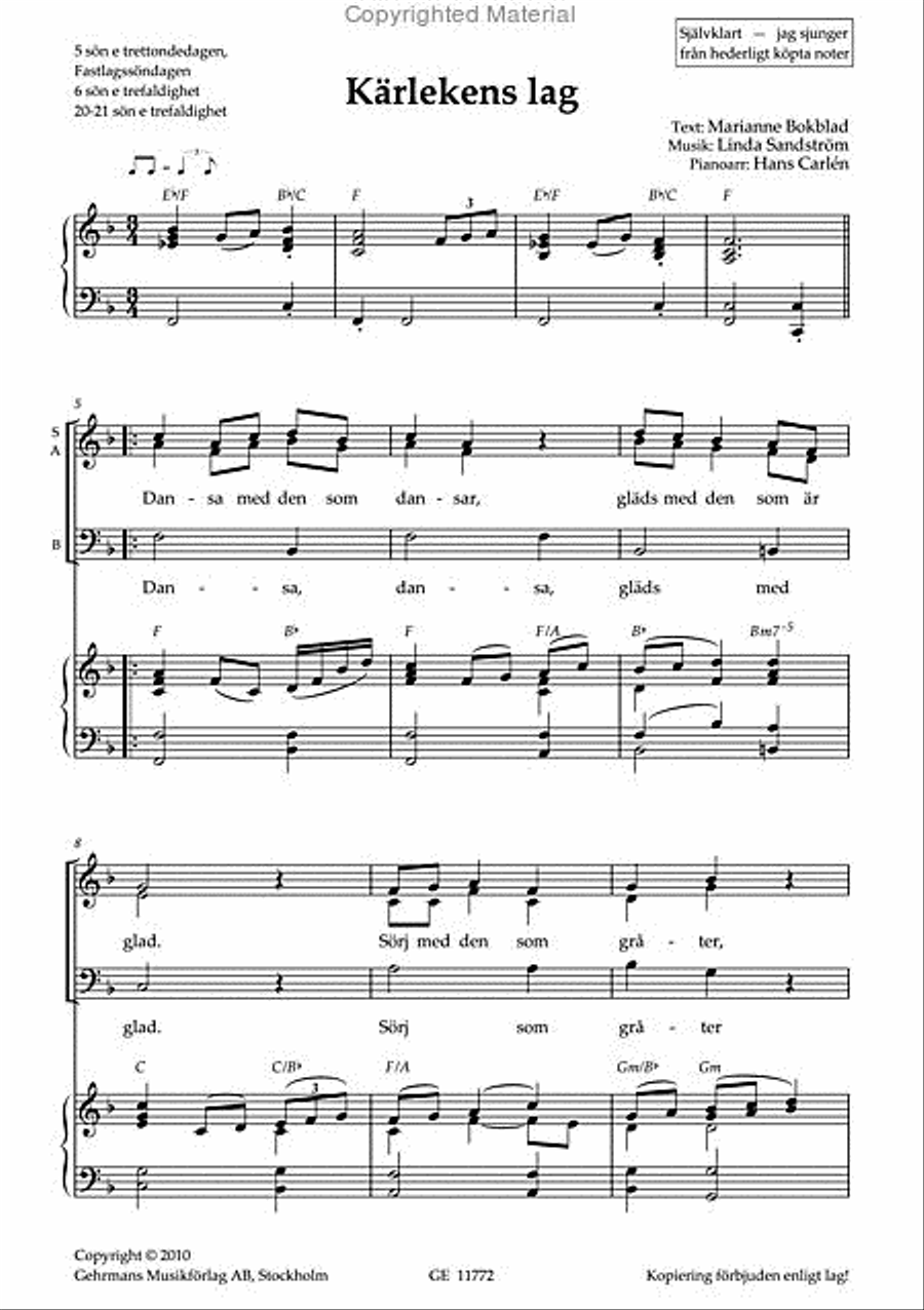 Lys min vag Lys min vag 3-Part scores gallery preview page 4