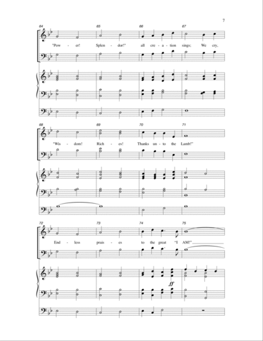 Give Him Glory! Give Him Glory! 4-Part scores gallery preview page 6