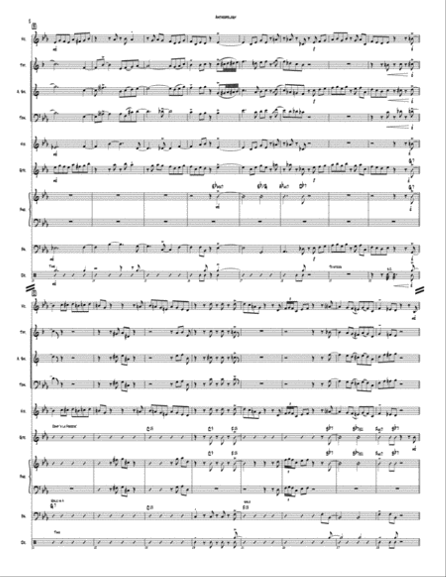 Anthropology Jazz Ensemble scores gallery preview page 2