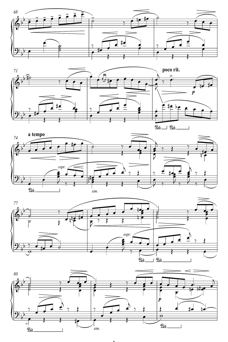 June: Barcarolle (from The Seasons) Piano Solo scores gallery preview page 5
