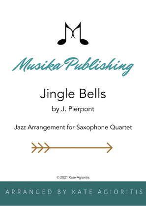 Book cover for Jingle Bells - Jazz Arrangement for Saxophone Quartet