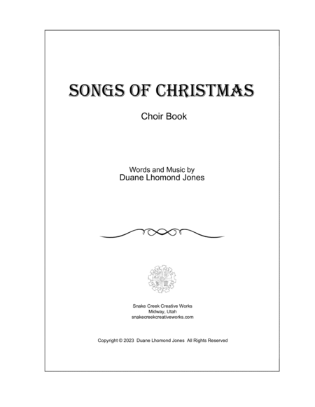 Songs of Christmas Choir Book