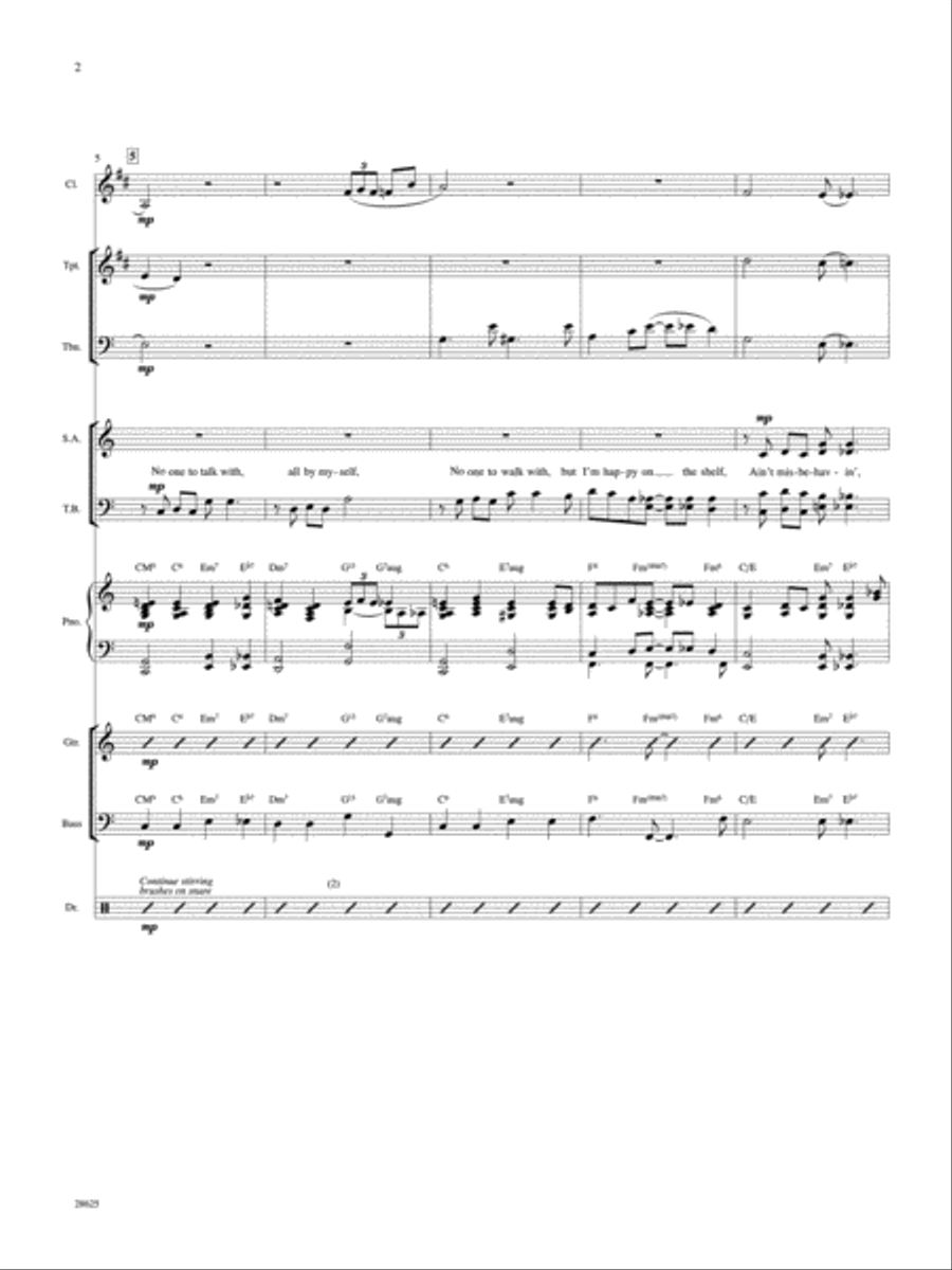 Ain't Misbehavin' Choir scores gallery preview page 3