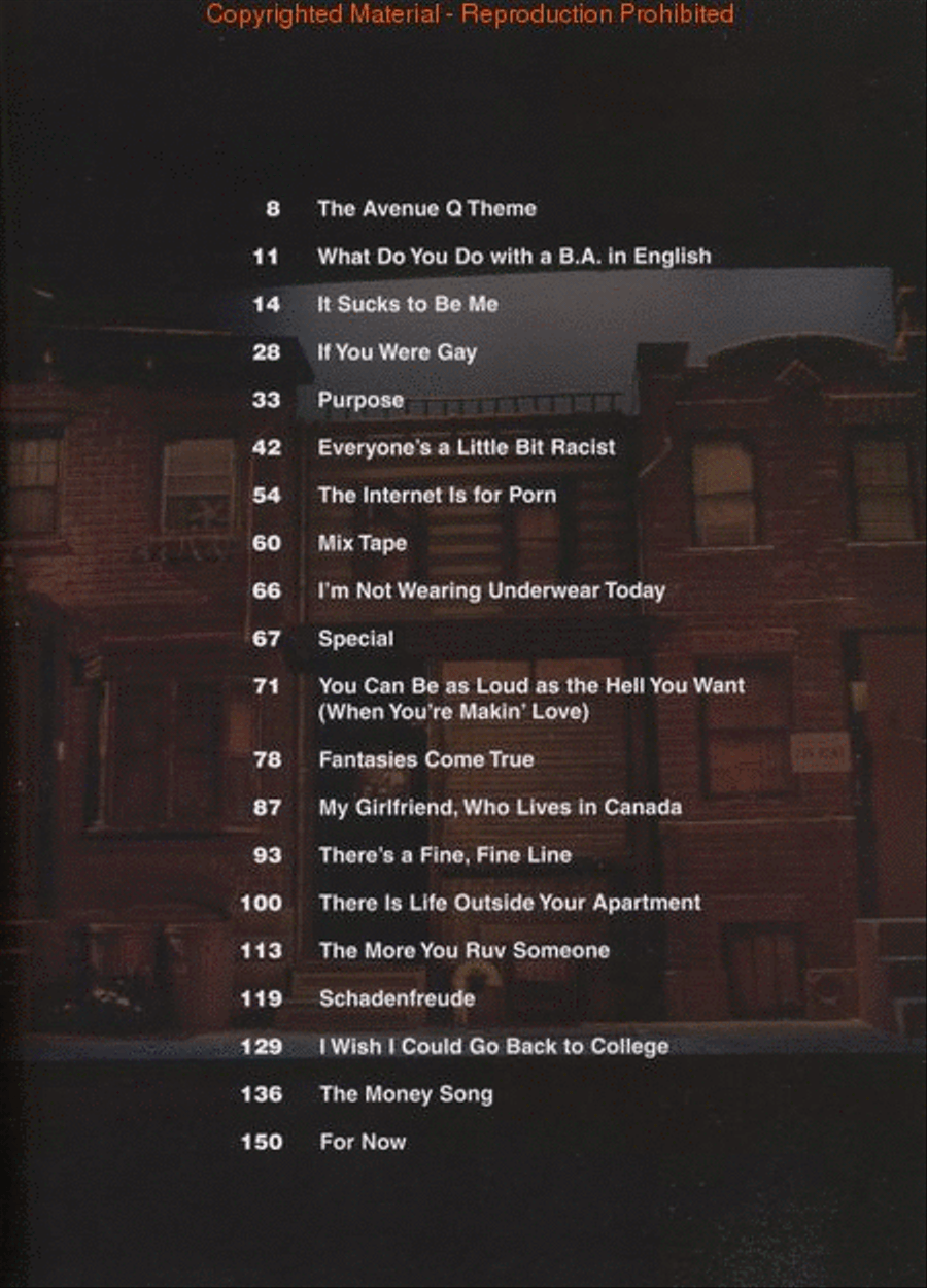 Avenue Q - The Musical Voice scores gallery preview page 2