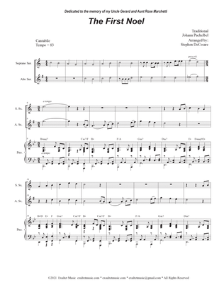 The First Noel (Duet for Soprano and Alto Saxophone)