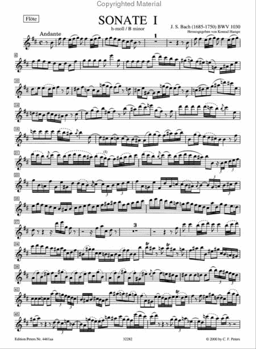 Flute Sonatas - Volume 1 Flute Solo scores gallery preview page 4