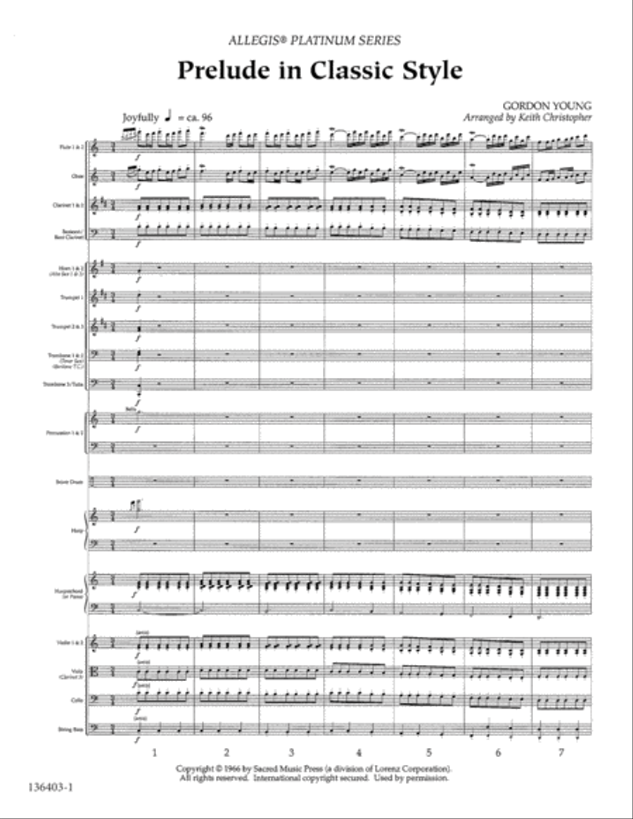 Prelude in Classic Style Orchestra scores gallery preview page 2