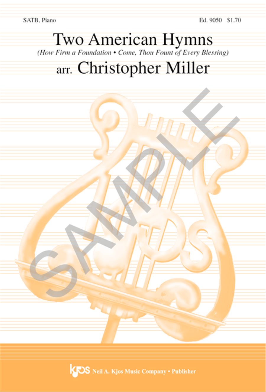 Two American Hymns Two American Hymns 4-Part scores gallery preview page 2