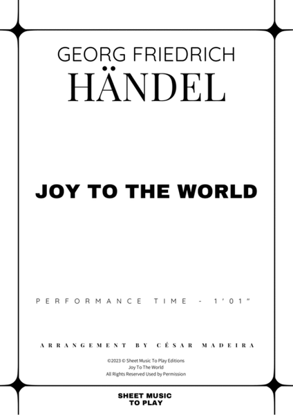 Joy To The World - Recorder Duet (Full Score and Parts) image number null