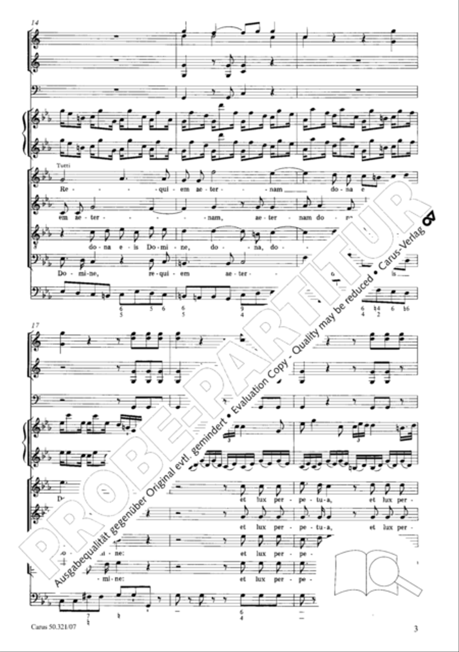Requiem in C minor 4-Part scores gallery preview page 10