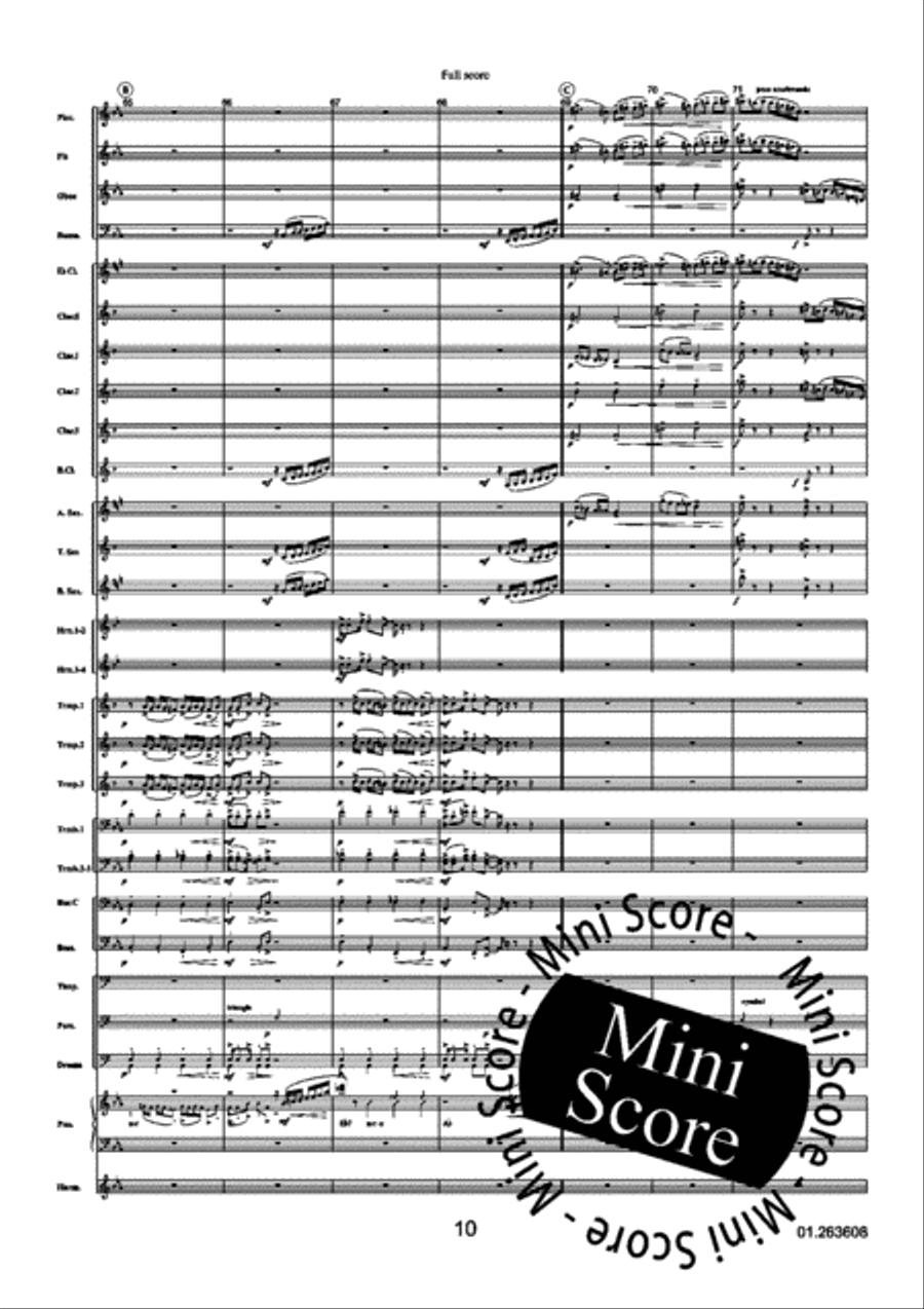 Three Grey Tango's Concert Band scores gallery preview page 14