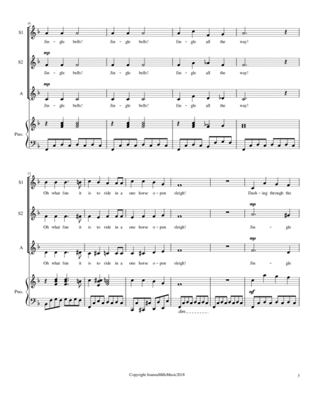 Jingle Boogie (A Boogie-Woogie Jingle Bells for SSA Choir) image number null