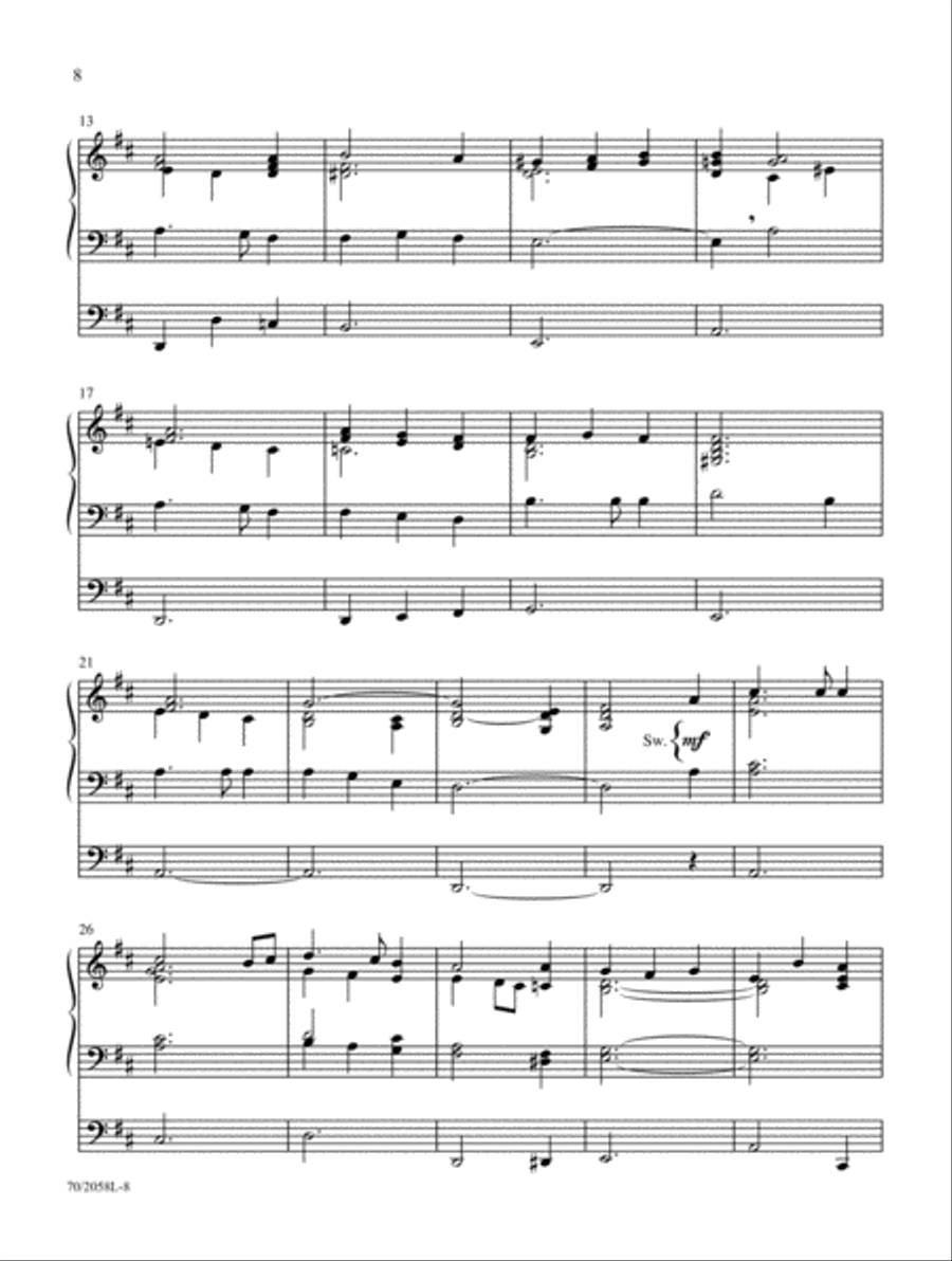 In the Depths of His Love Organ Solo scores gallery preview page 5