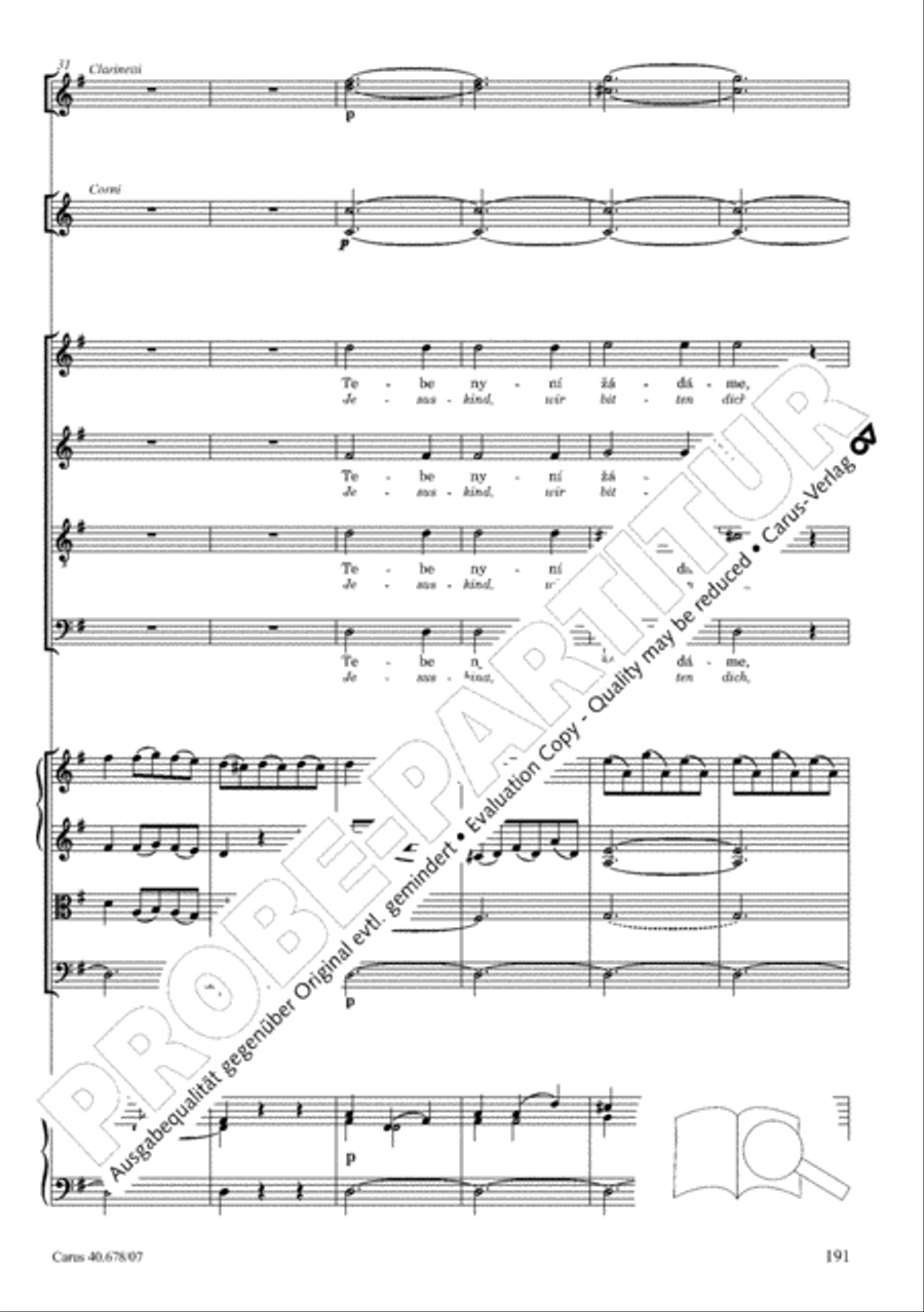 Missa pastoralis bohemica 4-Part scores gallery preview page 204
