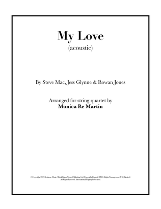 Book cover for My Love (acoustic)