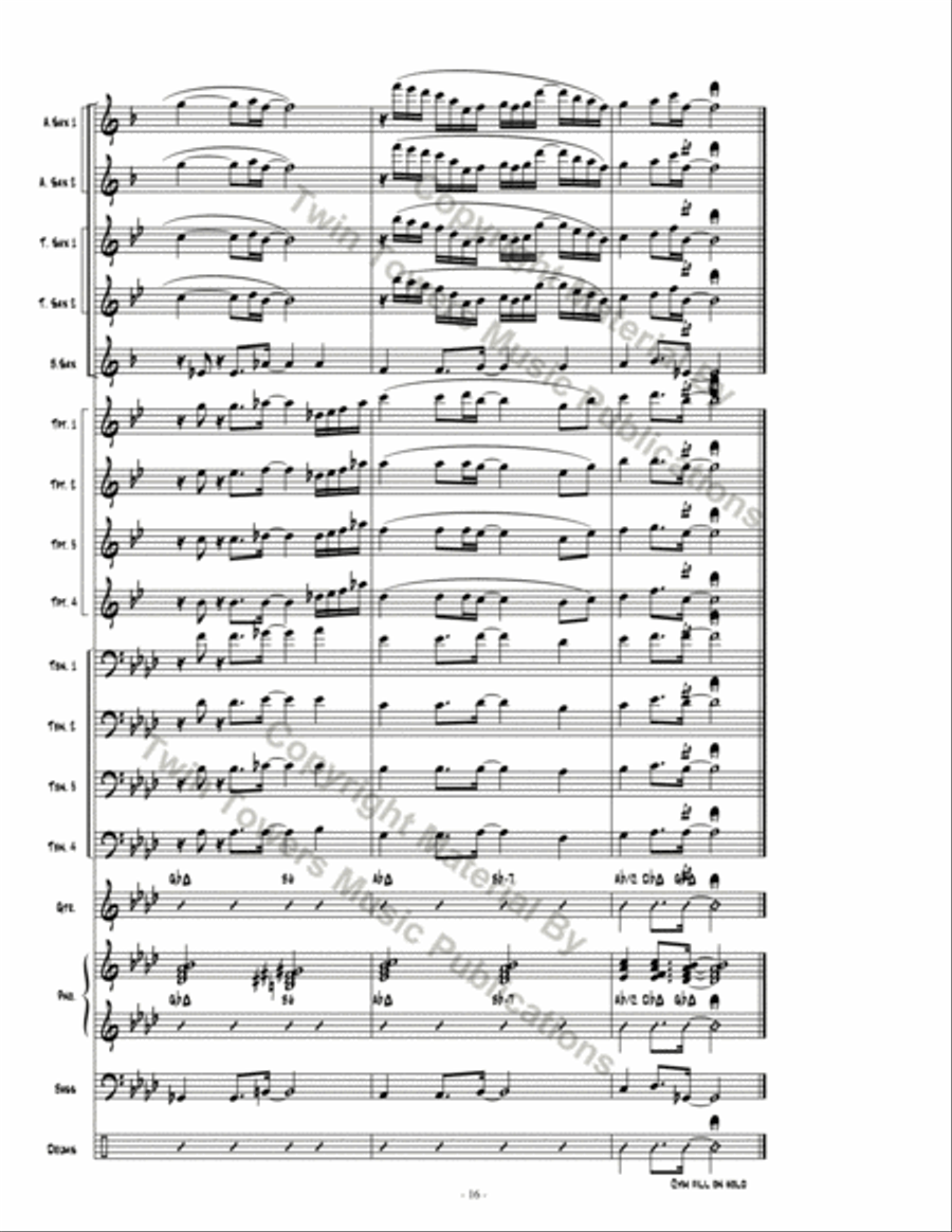 Going Home Going Home Jazz Ensemble scores gallery preview page 17