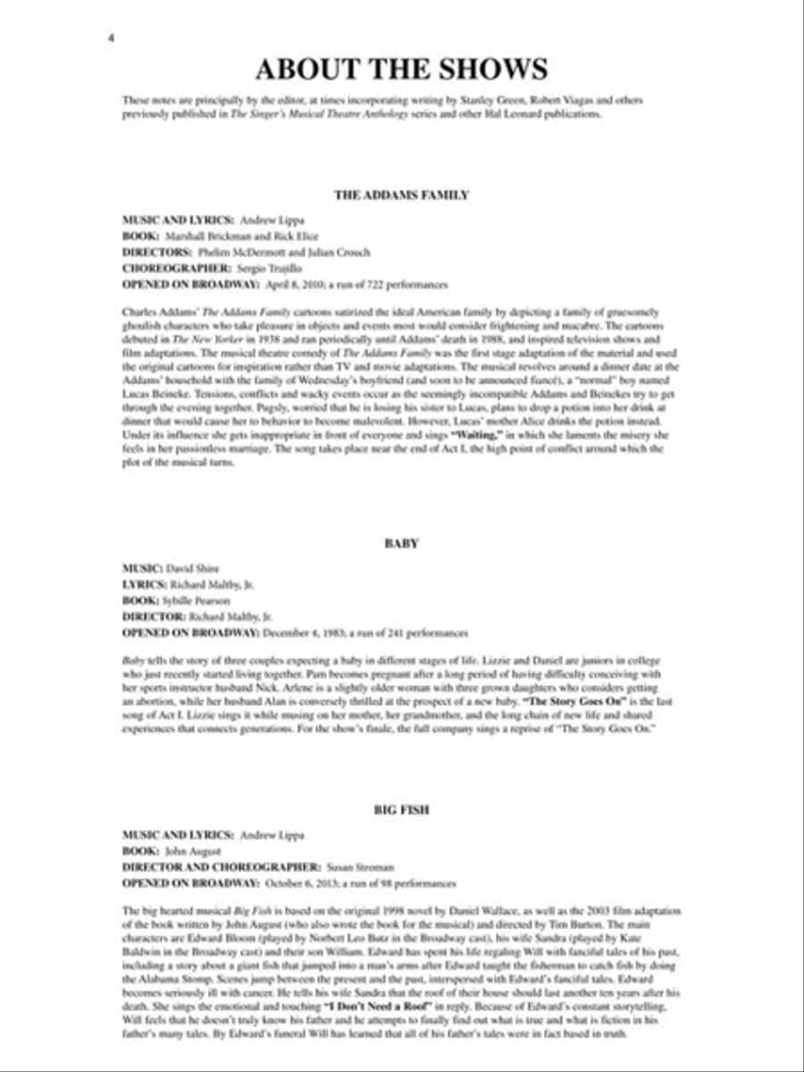 Singer's Musical Theatre Anthology – Volume 6 Voice scores gallery preview page 6