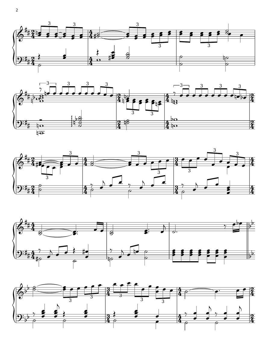 In My Life Piano Solo scores gallery preview page 2