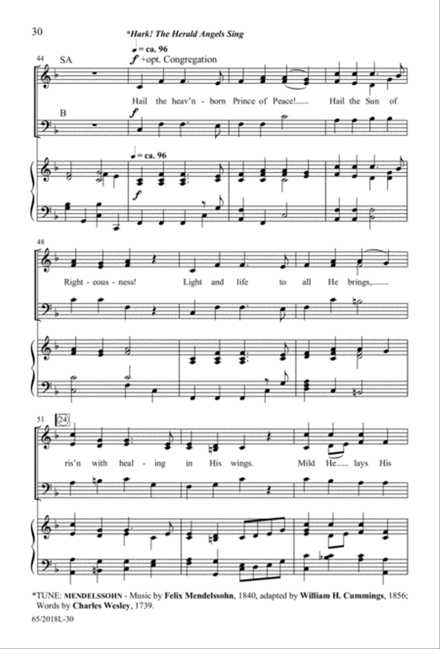 A Ceremony of Lessons and Carols 3-Part scores gallery preview page 31