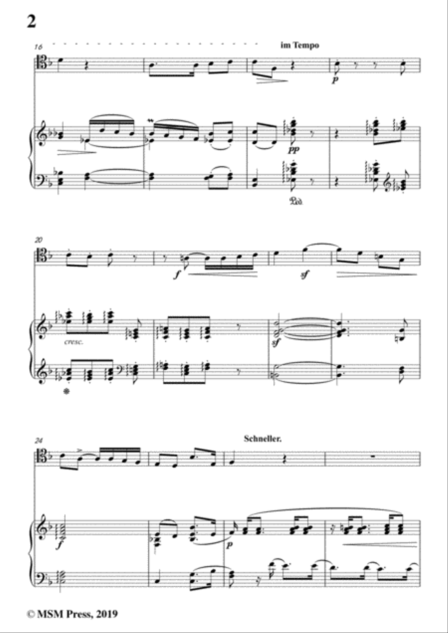 Schumann-Er ist's,Op.79,No.24,for Cello and Piano Piano scores gallery preview page 4
