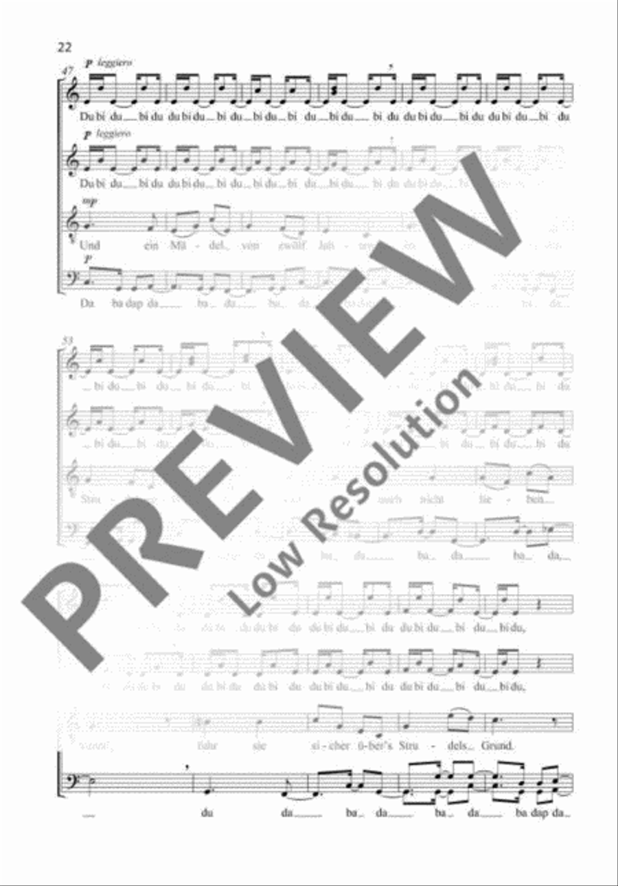 Als wir jüngst in Regensburg waren 4-Part scores gallery preview page 5