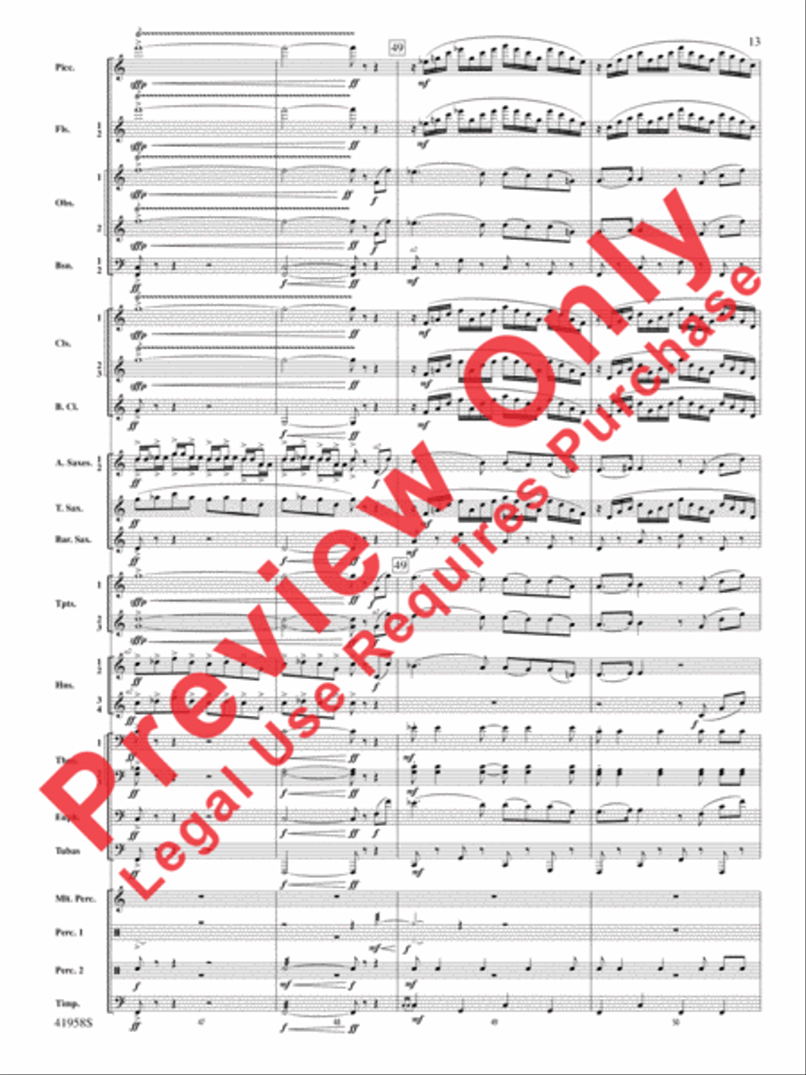 God's Country Concert Band scores gallery preview page 33