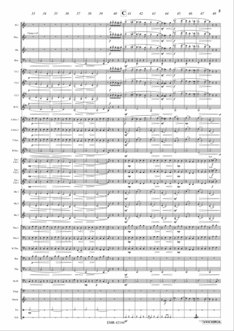 The Merry Widow Waltz Concert Band scores gallery preview page 5